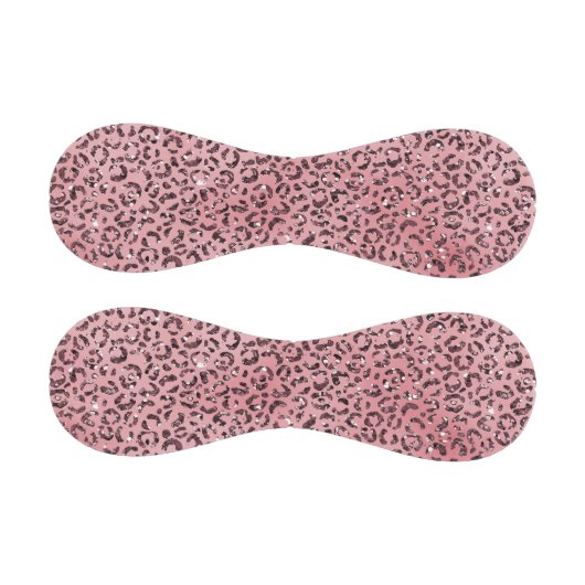 Rosa Leopard Print Sparkor Glitzer Baseball (Paneele)