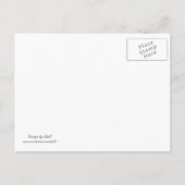 Rosa Leopard Save the Date drucken Ankündigungspostkarte (Rückseite)