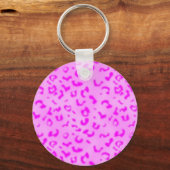 Rosa Leopard Schlüsselanhänger (Vorderseite)
