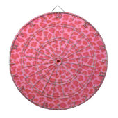 Rosa Leopard Skin Dart Board Dartscheibe (vorne)