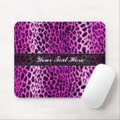 Rosa Leopard-Tierdruck-Gewohnheit Mousepad (Mit Mouse)