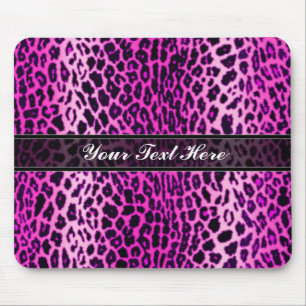 Rosa Leopard-Tierdruck-Gewohnheit Mousepad