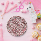 Rosa Leopard-Tierdruck-Muster Pappteller (Party)