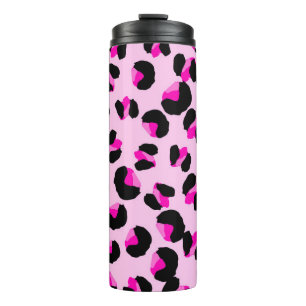 Rosa Leopard. Tierhaut Muster. Leopard. Panther Thermosbecher