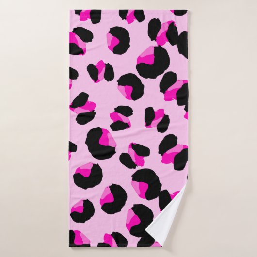 Rosa Leopard. Tierisches Hautmuster. Leopard. Pant Badehandtuch (Badehandtuch)