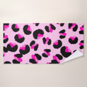 Rosa Leopard. Tierisches Hautmuster. Leopard. Pant Badehandtuch (Badehandtuch)