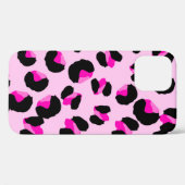 Rosa Leopard. Tierisches Hautmuster. Leopard. Pant Case-Mate iPhone Hülle (Rückseite (Horizontal))