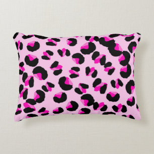 Rosa Leopard. Tierisches Hautmuster. Leopard. Pant Dekokissen