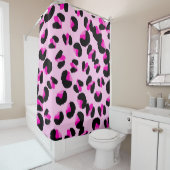 Rosa Leopard. Tierisches Hautmuster. Leopard. Pant Duschvorhang (Beispiel)