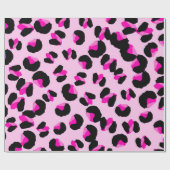 Rosa Leopard. Tierisches Hautmuster. Leopard. Pant Geschenkpapier (Flach)