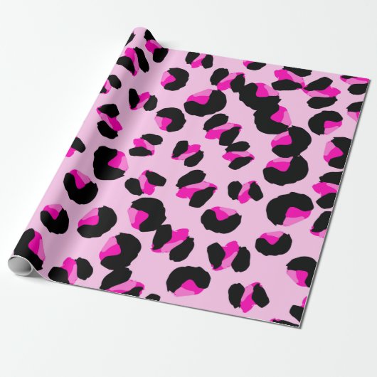 Rosa Leopard. Tierisches Hautmuster. Leopard. Pant Geschenkpapier (Ungerollt)