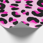 Rosa Leopard. Tierisches Hautmuster. Leopard. Pant Geschenkpapier (Ecke)
