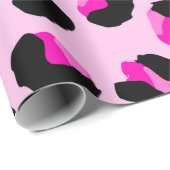 Rosa Leopard. Tierisches Hautmuster. Leopard. Pant Geschenkpapier (Rolleneckpunkt)