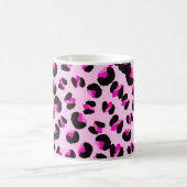 Rosa Leopard. Tierisches Hautmuster. Leopard. Pant Kaffeetasse (Mittel)