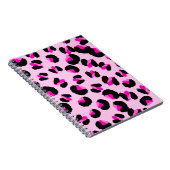 Rosa Leopard. Tierisches Hautmuster. Leopard. Pant Notizblock (Rechte Seite)