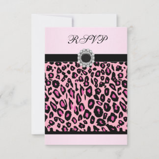 Rosa Leopard-UAWG RSVP Karte