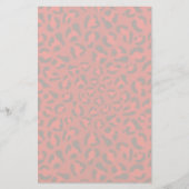 Rosa Leopardbeschaffenheitsmuster Briefpapier (Vorderseite)