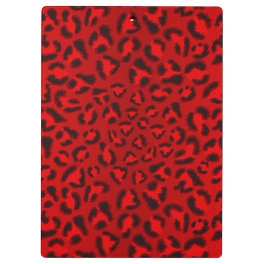 Rosa Leopardbeschaffenheitsmuster Klemmbrett (Rückseite)