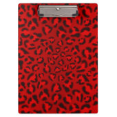 Rosa Leopardbeschaffenheitsmuster Klemmbrett (Vorderseite)