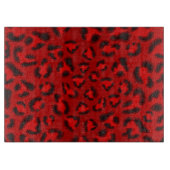 Rosa Leopardbeschaffenheitsmuster Schneidebrett (Vorderseite)