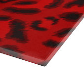 Rosa Leopardbeschaffenheitsmuster Schneidebrett (Ecke)