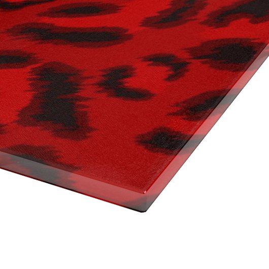 Rosa Leopardbeschaffenheitsmuster Schneidebrett (Ecke)