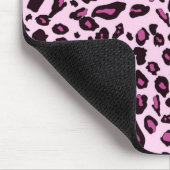 Rosa Leoparddruck Mousepad (Ecke)