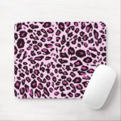 Rosa Leoparddruck Mousepad (Mit Mouse)