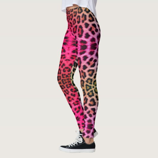 rosa Leoparddruck-NeonLeggings Leggings (Links)