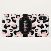 Rosa Leoparden Case-Mate iPhone Hülle (Rückseite (Horizontal))