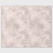 Rosa Leoparden Geschenkpapier (Flach)