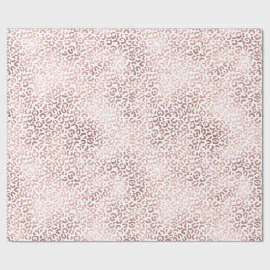 Rosa Leoparden Geschenkpapier (Flach)