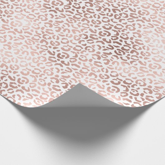 Rosa Leoparden Geschenkpapier (Ecke)