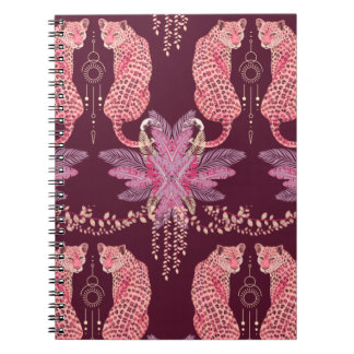 Rosa Leoparden im Dschungel Notizbuch/Journal Notizblock