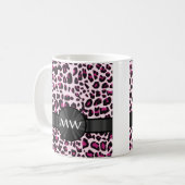 Rosa Leoparden Kaffeetasse (Vorderseite Links)