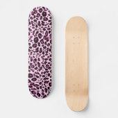 Rosa Leoparden Skateboard (Vorderseite)