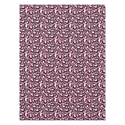 Rosa Leoparden Tischdecke (Vorderseite)