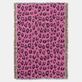Rosa Leopardendecke Decke (Vorderseite Vertikal)