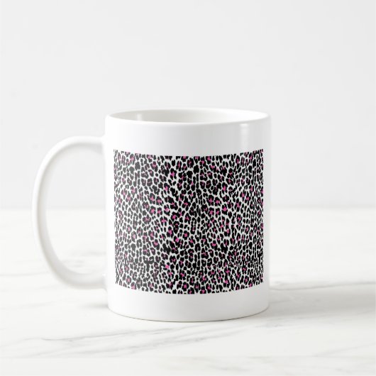 rosa Leopardendruck Kaffeetasse (Links)
