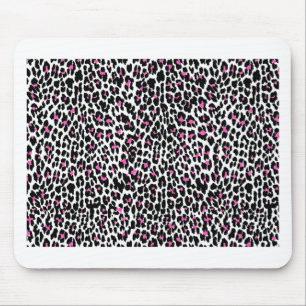 rosa Leopardendruck Mousepad