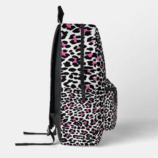 rosa Leopardendrucke Bedruckter Rucksack (Links)