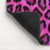 Rosa Leopardendrucke Mousepad (Ecke)