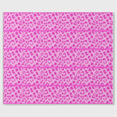 Rosa Leopardenfell-Muster Geschenkpapier (Flach)