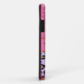 Rosa Leopardengeflecht rosa Funkel Glitzer Case-Mate iPhone Hülle (Hinten/Rechts)