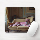 Rosa Leopardenmousepad Mousepad (Mit Mouse)