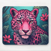 Rosa Leopardenmousepad Mousepad (Vorne)