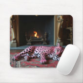 Rosa Leopardenmousepad Mousepad (Mit Mouse)