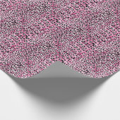 Rosa Leopardenmuster. Geschenkpapier (Ecke)