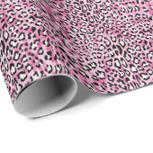 Rosa Leopardenmuster. Geschenkpapier (Rolleneckpunkt)