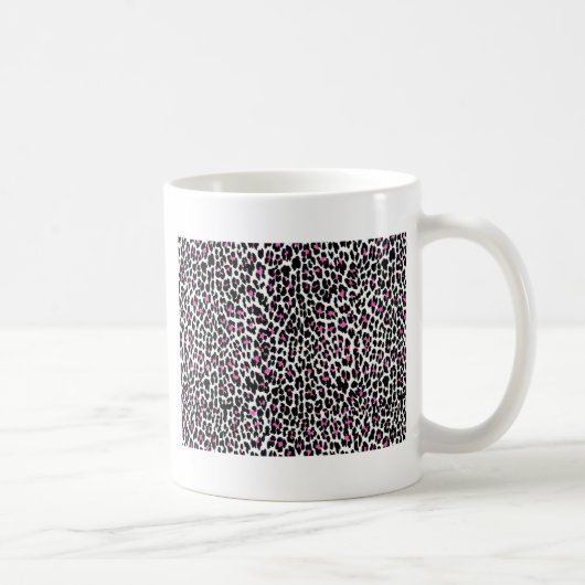 rosa Leopardenmuster Kaffeetasse (Rechts)